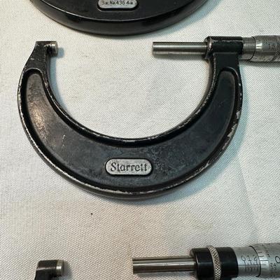 Starrett Micrometer set