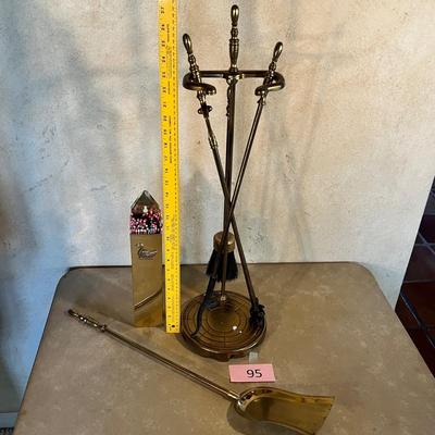 Brass Fireplace tools