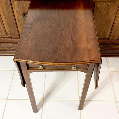 Solid Wood Drop Leaf Occasional Table