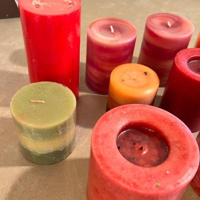 Large lot of pillar candles #2