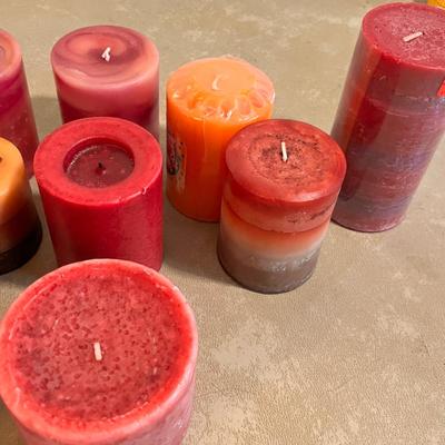 Large lot of pillar candles #2