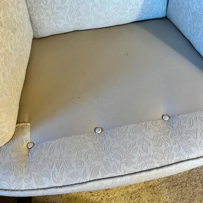 White Wing Back Chair