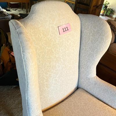White Wing Back Chair