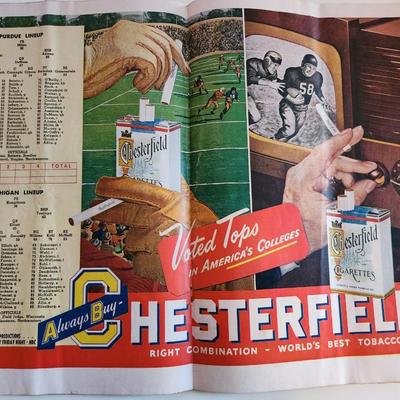 1948 Purdue vs Michigan Football Program