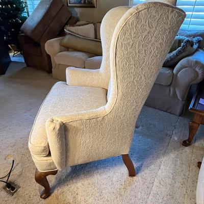 White Wing Back Chair #2