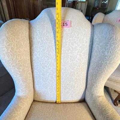 White Wing Back Chair #2