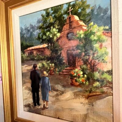 Vintage Mexican Oil painting