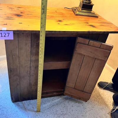 Primitive pine cabinet