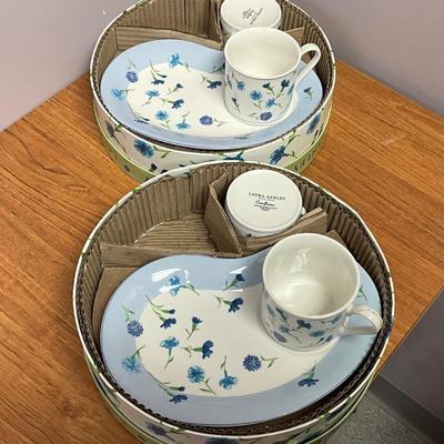 Laura Ashley Cup and Platter Set
