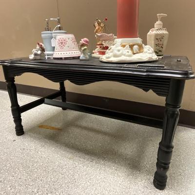 Vintage Table with Contents