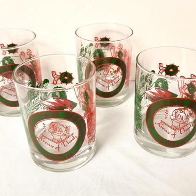 Lot #92 Scarce Krewe of Thoth Bar glasses - 1981 - Mexican Mosaic