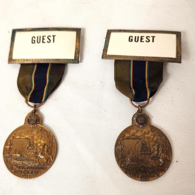 Lot #93 Pair of American Legion Medals - 50th Convention, 1968
