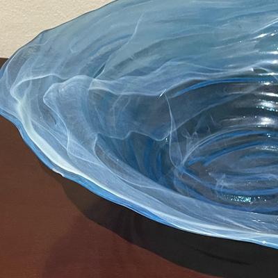 Large Cobalt Blue Art Glass Bowl