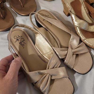 Womenâ€™s Strappy Sandals by Born & More, Sz. 7 - 9 (P-CE)