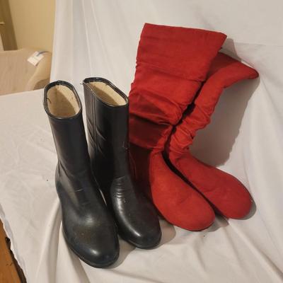 Womenâ€™s Snow and Rain Boots by Bass & More, Sz. 7-9.5 (P-CE)
