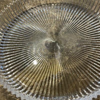 Vintage Cristal D'Marques Lead Crystal Serving Dish