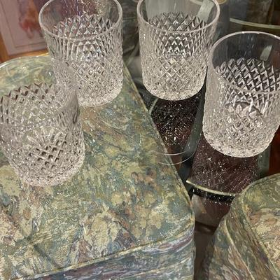 Set of Four Waterford Crystal Double Old Fashion Glasses