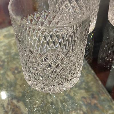 Set of Four Waterford Crystal Double Old Fashion Glasses