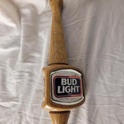Wooden coors light tap handle