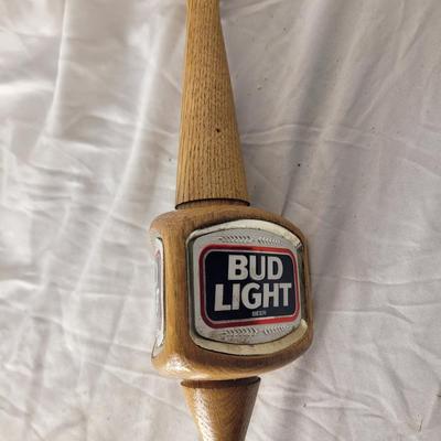 Wooden coors light tap handle