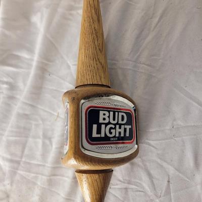 Wooden coors light tap handle