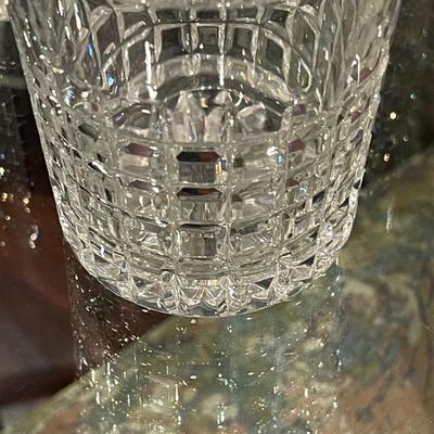 Set of Three Heisey Crystal Victorian Block Highball Glasses