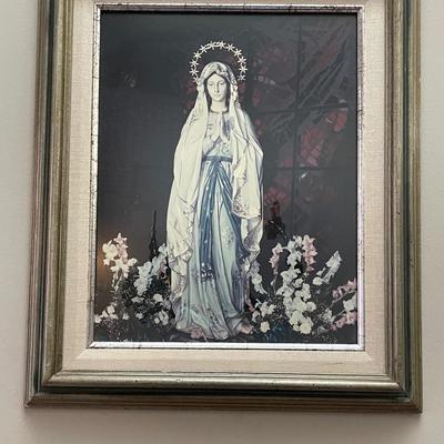 Vintage Our Lady of Lourdes Picture
