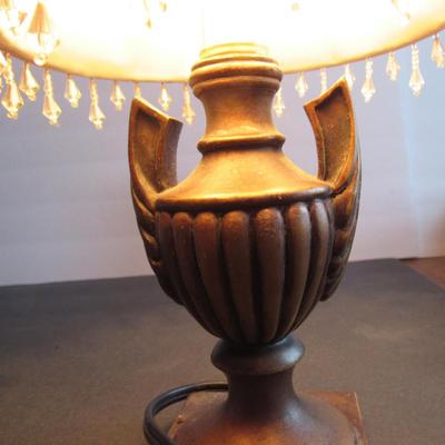 Lot 374: Small Dresser Lamp With Shade, Works