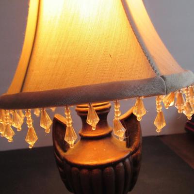 Lot 374: Small Dresser Lamp With Shade, Works
