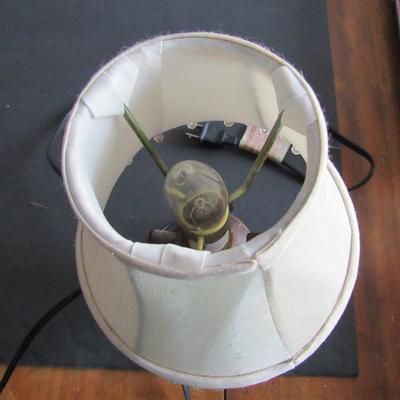 Lot 374: Small Dresser Lamp With Shade, Works