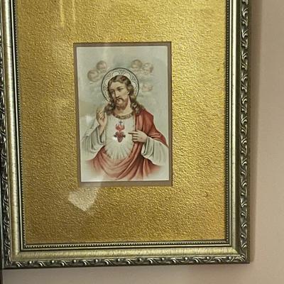 Two Pictures of Jesus and the Children and the Virgin Mary