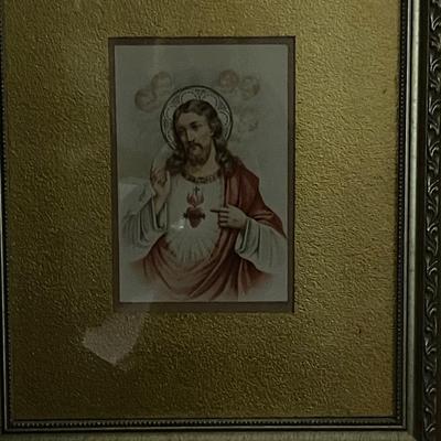 Two Pictures of Jesus and the Children and the Virgin Mary