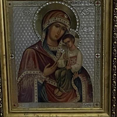 Two Pictures of Jesus and the Children and the Virgin Mary