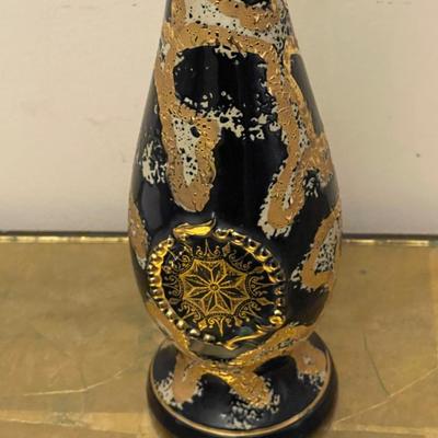 Vintage 1957 Hand Painted Decanter