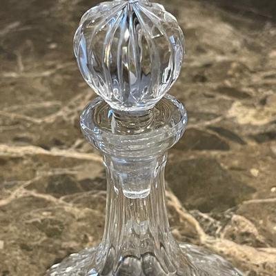 Vintage Lead Crystal Ships Decanter