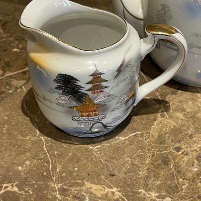 Hayasi Fine China Tea Set - Kutani - 10 pieces