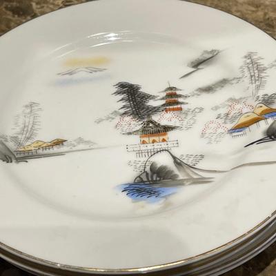 Hayasi Fine China Tea Set - Kutani - 10 pieces
