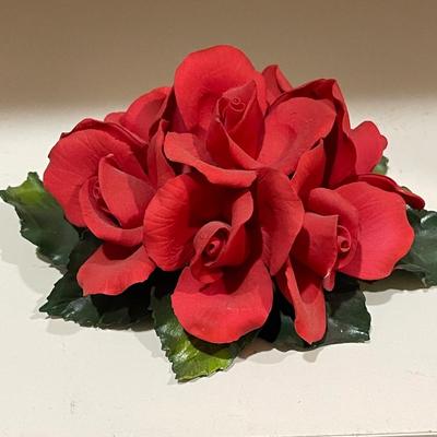 Vintage Porcelain Capodimante Rose "Buff Beauty"