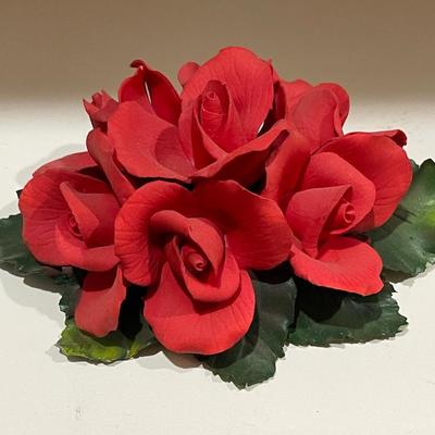 Vintage Porcelain Capodimante Rose "Buff Beauty"