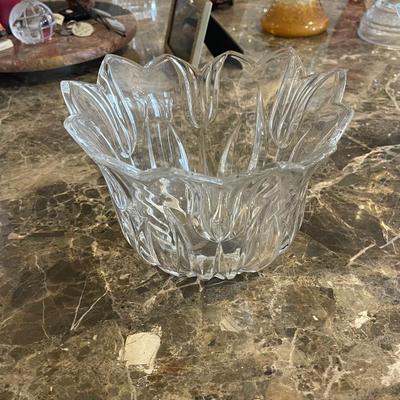 Set of Two Vintage Tulip Bowls by Gorham Crystal