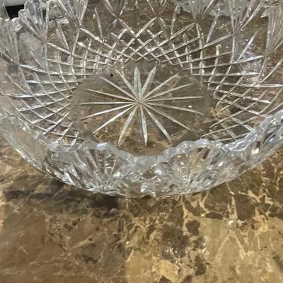 Waterford Crystal Scalloped Edge Brilliant Cut Bowl