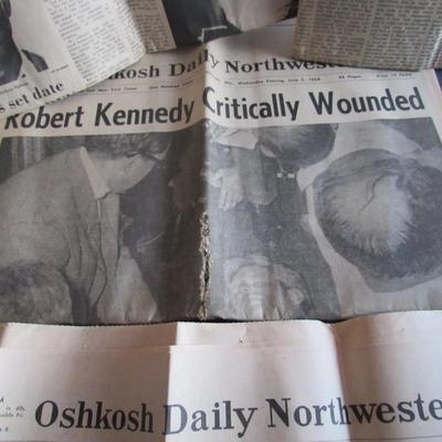 Lot 384: Robert Kennedy Papers, Oshkosh Northwestern, June 1968