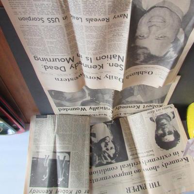 Lot 384: Robert Kennedy Papers, Oshkosh Northwestern, June 1968