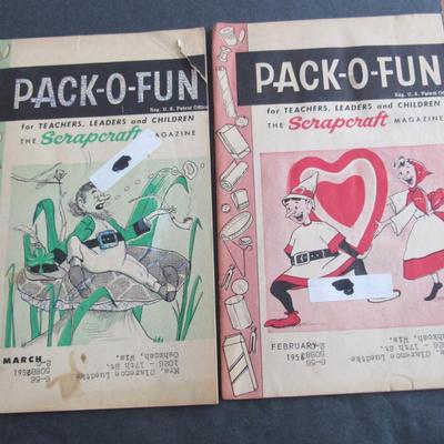 Lot 390: Vintage Pack-o-Fun Craft Magazines, 1956
