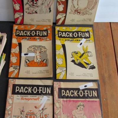 Lot 390: Vintage Pack-o-Fun Craft Magazines, 1956