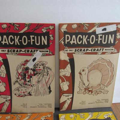 Lot 390: Vintage Pack-o-Fun Craft Magazines, 1956