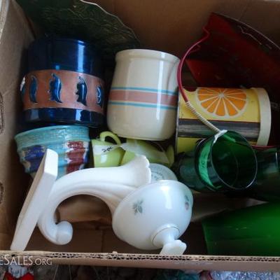 Vintage Glassware, Vases, Tin McCoy, Lot #0236