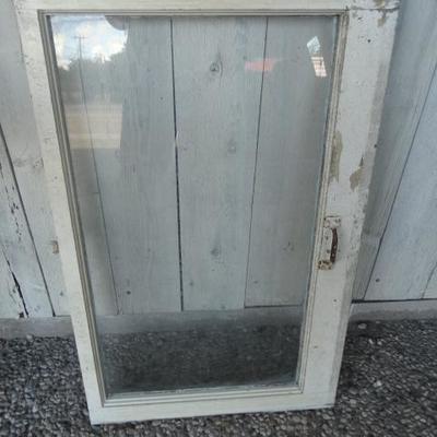 1950's Glass Window Frame / Cabinet  Door Lot #0250