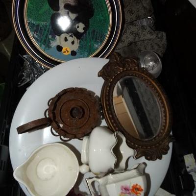 Mirror, Tin, Coffee Creamers, Misc Lot #82A