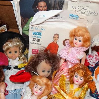 Vintage Dolls, Patterns, Vogue, Misc. Lot# 0237